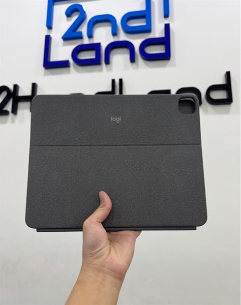Bao da kèm bàn phím Logitech Combo Touch iPad Pro 12.9 inch Gen 5 & 6 - Model YU0047 - Màu xám - Ngoại hình 98% - Body
