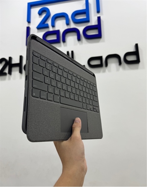 Bao da kèm bàn phím Logitech Combo Touch iPad Pro 12.9 inch Gen 5 & 6 - Model YU0047 - Màu xám - Ngoại hình 98% - Body 1