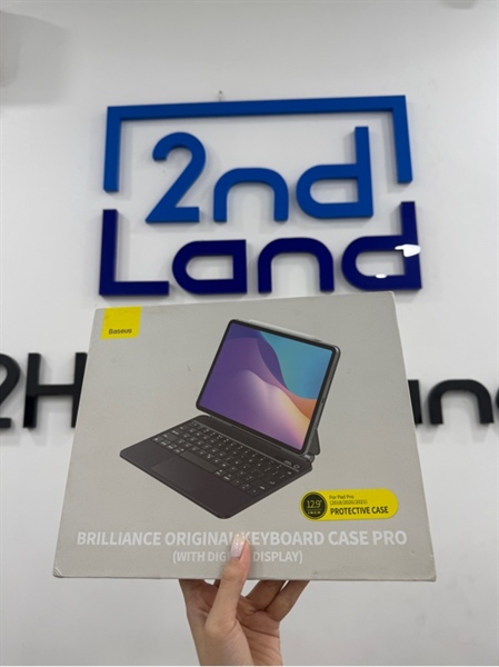 Bao da kèm phím Baseus - Model QM002 for iPad Pro 12.9 (2018,2020,2021) - Màu đen - Ngoại hình 98% - Kèm Box