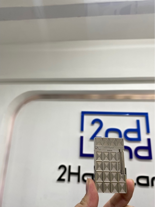Bật lửa S.T. Dupont - hàng rep 1:1 - Màu bạc - Ngoại hình 98% - Body