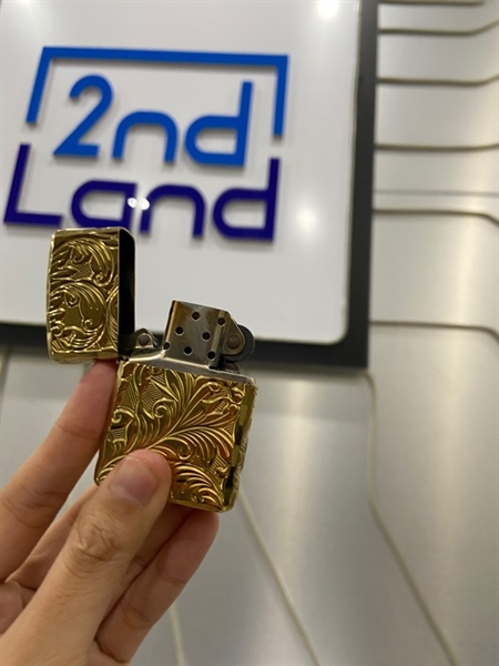 Bật lửa Zippo Floral Scroll 2018 - Màu gold - Ngoại hình: 98% - Kèm Box 1