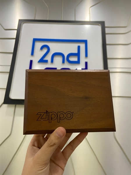 Bật lửa Zippo J.F.Kennedy - Màu bạc - Ngoại hình: 97% - Kèm hộp gỗ