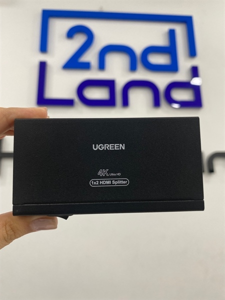 Bộ chia HDMI Ugreen 1x2 Splitter - Màu đen - Ngoại hình 98% - Kèm nguồn , Box 1