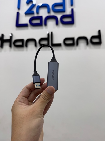 Bộ chuyển đổi USB 3.0 to LAN VEGGIEG VK306 | 1000Mbps - Màu xám - Ngoại hình 98% - Fullbox