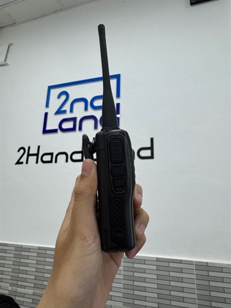 Bộ đàm Motorola GP-328 Plus - Màu đen - Ngoại hình 98% - Kèm dock sạc, tai nghe