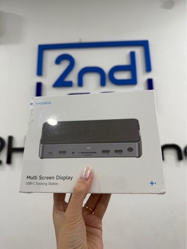 Bộ đế cắm docking station Hagibis Multi Screen Display USB-C - Model DK1403A - Màu bạc - NewSeal