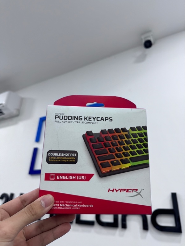 Bộ keycaps HyperX Pudding keycaps full key set - Màu đen trắng - không có hộp đựng keycaps - kèm box