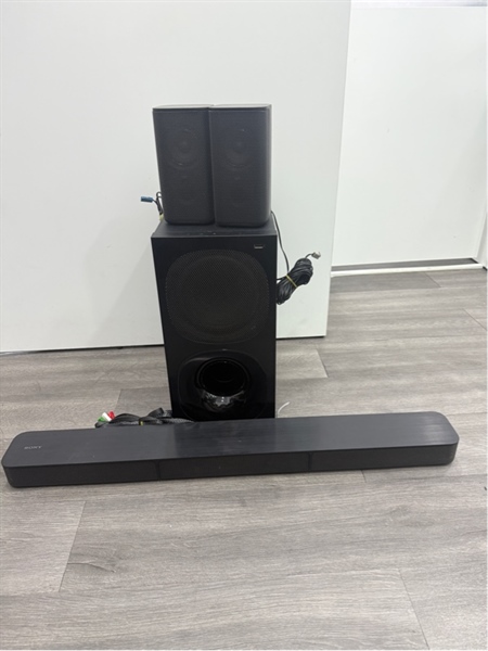 Bộ loa Sony 5.1 HT-S20R (1 loa thanh , 1 loa sub , 2 loa vệ sinh ) - Màu đen - Ngoại hình 97% - Kèm remote