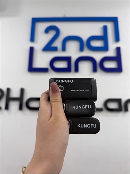 Bộ mic Kungfu T60 - Màu đen - Ngoại hình 98% - Kèm túi , 2 đầu phát , 2 dây kết nối 1