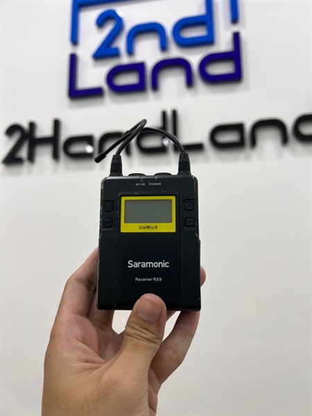 Bộ mic Saramonic Uwmic9 RX9 - RX+ TX - Màu đen - Ngoại hình 97% - Body - Kèm 3 dây mic