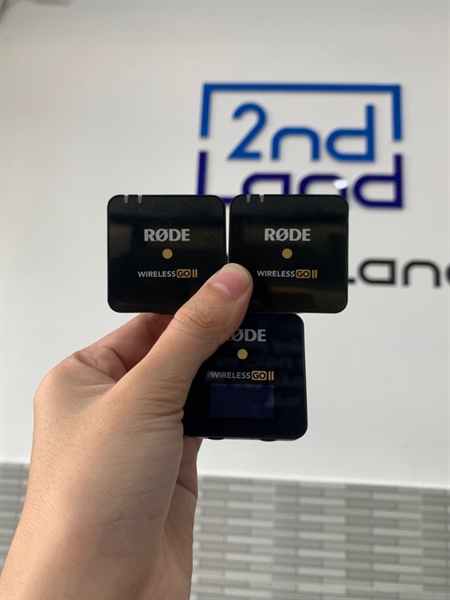 Bộ mic thu âm Rode wireless go 2 - 1 nhận 2 thu - Màu đen - Ngoại hình: 98% - Kèm túi