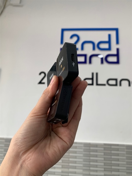Bộ mic thu âm Rode wireless go 2 - 1 nhận 2 thu - Màu đen - Ngoại hình: 98% - Kèm túi 1