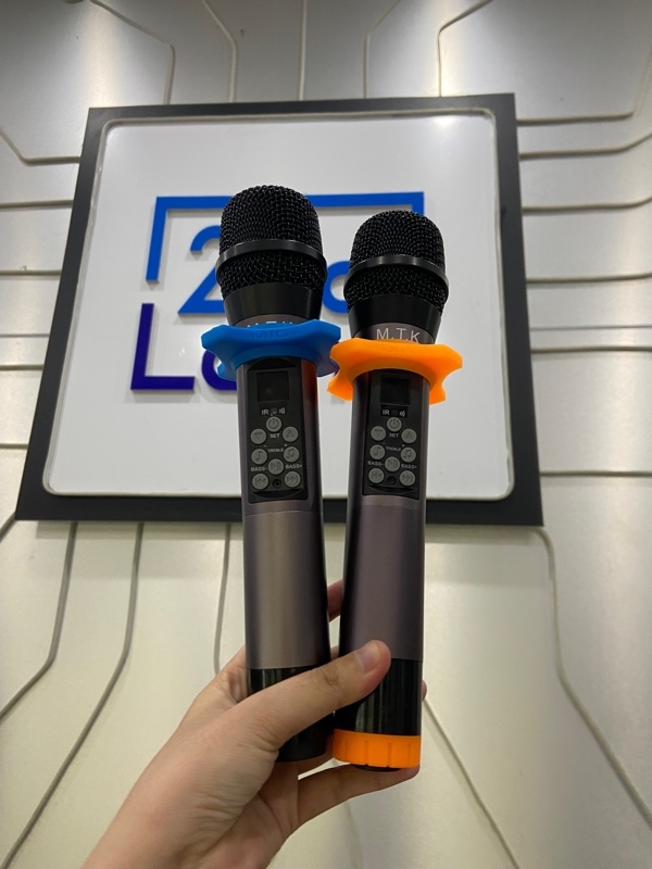 Bộ Micro M.T.K 1A+ - Màu xám - Ngoại hình: 97% - Có 1 mic mất đệm cao su - FullBox