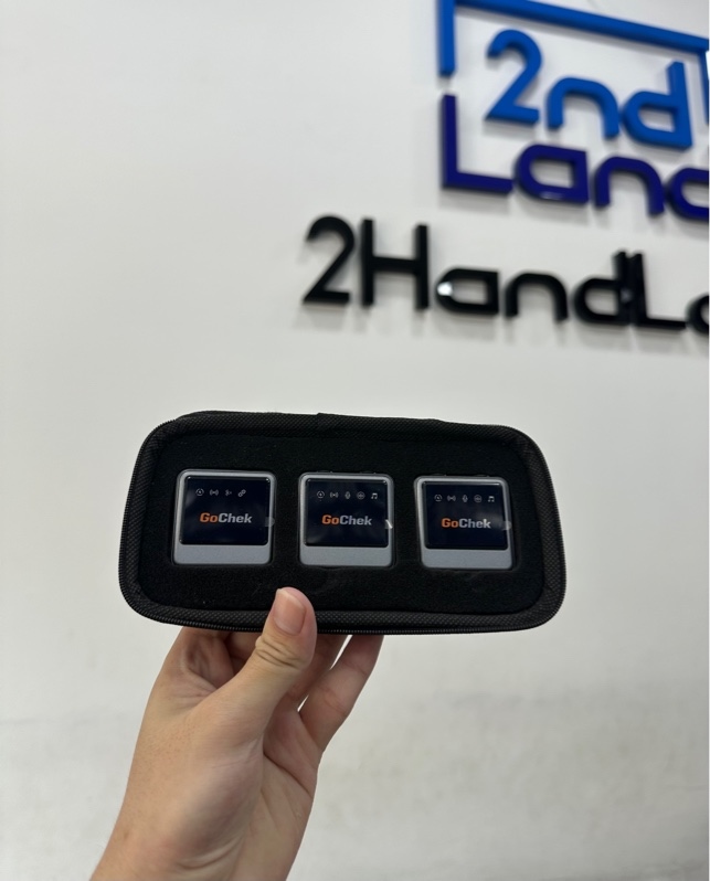 Bộ micro thu âm không dây GoChek Ultra Plus D - Màu bạc - Ngoại hình 98% - Fullbox