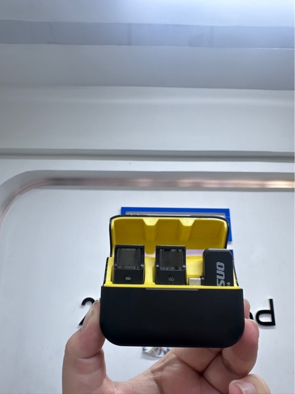 Bộ micro thu âm không dây SHISUO S16 (1RX + 2TX) - Màu đen - Ngoại hình 97% - Body