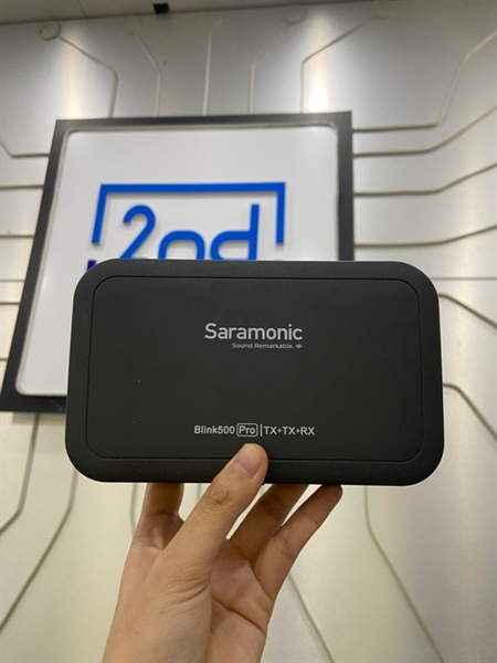 Bộ Micro Wireless Saramonic Blink 500 Pro B2 - Màu đen - Ngoại hình: 98% - Kèm hộp + 2 micro dây nhỏ