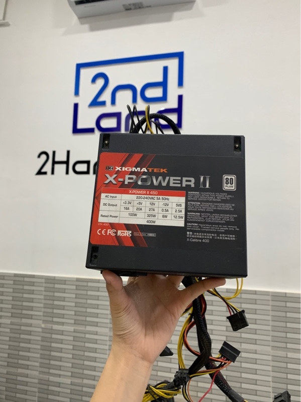 Bộ nguồn máy tính Xigmatek X-power II 450 - 400w - Màu đen - Ngoại hình: 97% - Body