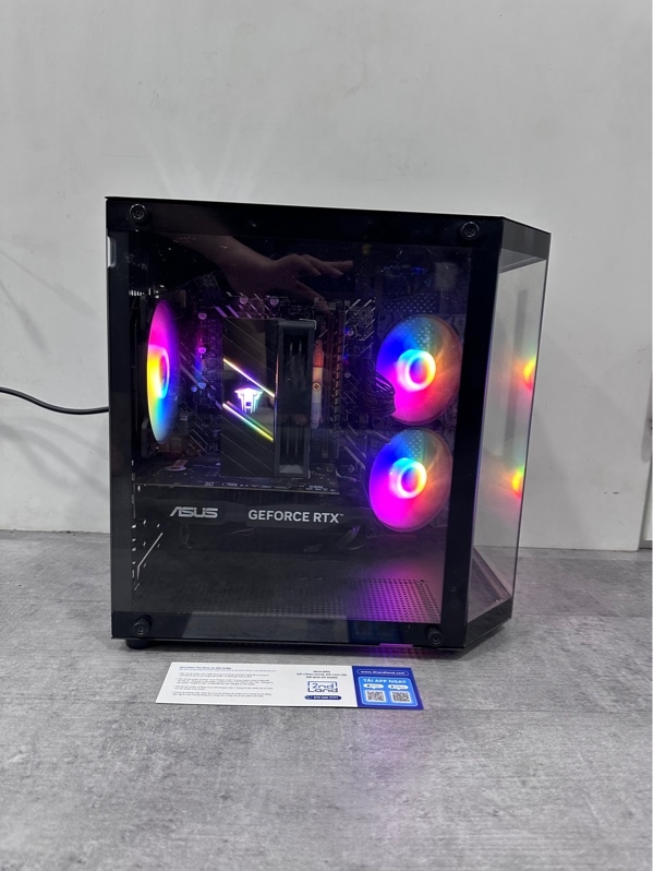Bộ PC Main Asus Prime H610M-K D4 -intel core i5 12400F - Card Asus Geforce RTX 3050 6GB - RAM Lexar 16GB 2666 DDR4 -Ổ Cứng SSD Colorful CN600 512GB PRO (97%) -Tản nhiệt khí CPU Jungle Leopard K400 -Case MAGIC CUBI -3 Fan led - Màu đen - NH97% - Kèm nguồn