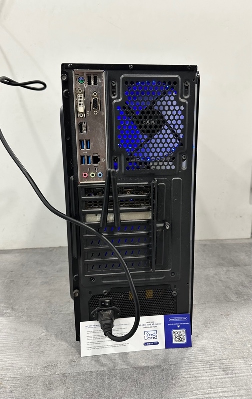 Bộ PC Main Gigabyte B365M DS3H - i3 9100F - Ram 8GB DDR4 (2 thanh 4GB) , 250GB SSD Evo M.2 (95%) - GTX 1660 6GB- Nguồn Cooler Master 650W MWE 650 V2 80 Plus Bronze - Màu đen - Ngoại hình 97% - Kèm dây nguồn