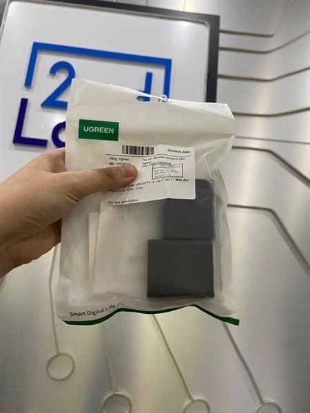 Bộ phân luồng tín hiệu Ugreen RJ45 50923IPTV và Lan 2 vào 1 - Màu đen - Ngoại hình: 97% - 2 cục - FullBox