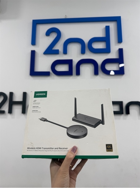 Bộ phát nhận tín hiệu HDMI+VGA không dây Ugreen CM586 - Màu xám - Ngoại hình 98% - FullBox