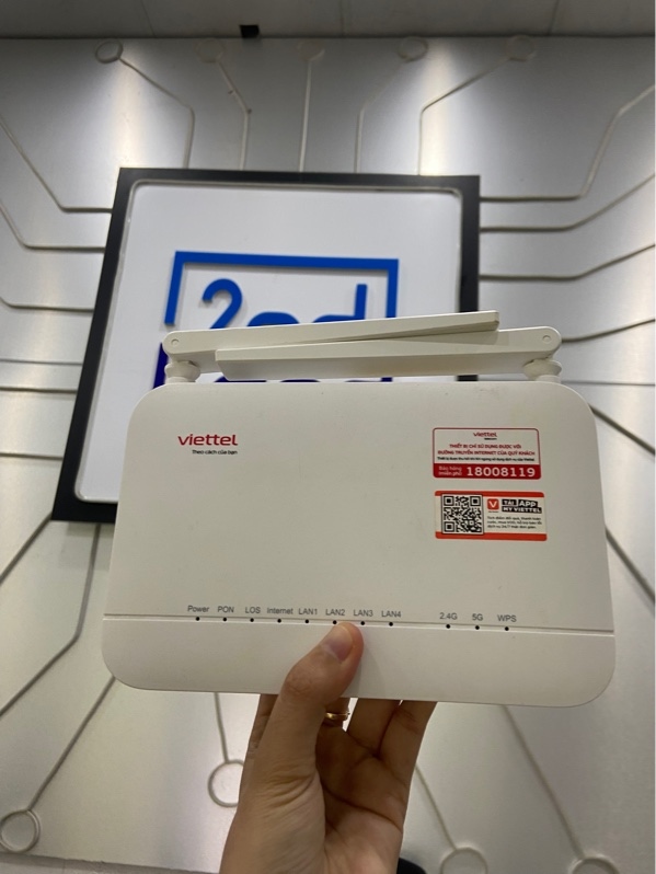 Bộ Phát Wifi 6 ZTE ZXHN F6601P - Màu trắng - Ngoại hình: 97% - Kèm nguồn