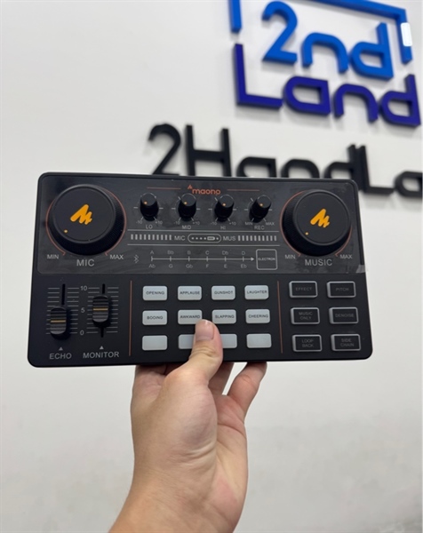 Bộ trộn âm thanh Soundcard Mixer Maono AU-AM200 - Màu đen - Ngoại hình 97% - Body