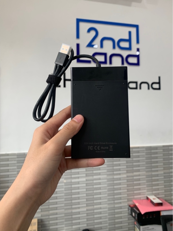 Box đựng ổ cứng Ugreen 2.5 inch usb 3.0 to sata - Màu đen - Ngoại hình: 97% - Box