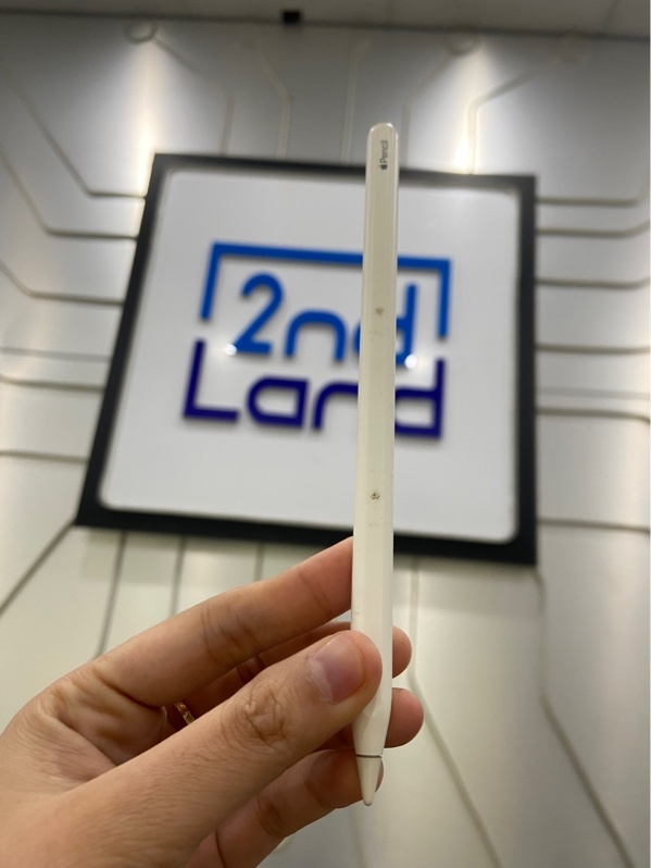 Bút Apple Pencil 2 - Màu trắng - Ngoại hình: 97% - Chai pin nhẹ, ố vàng, ngòi bút cùn - Body