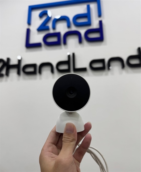 Camera an ninh Google Nest Cam Indoor Wired - Model :GJQ9T - Màu trắng - Ngoại hình 97% - Kèm nguồn thiếu chân đế