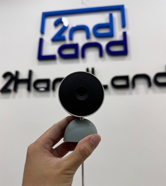 Camera an ninh Google Nest Cam Indoor Wired - Model : GJQ9T - Màu xanh - Ngoại hình 97% - Kèm nguồn thiếu chân đế