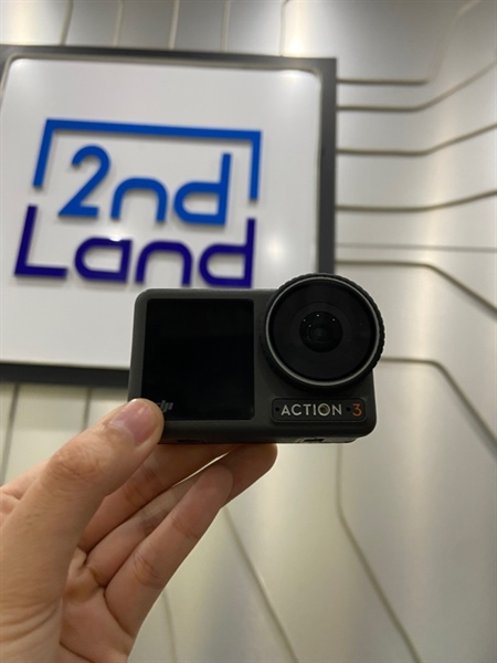 Camera DJI Osmo Action 3 - Màu đen - Ngoại hình: 97% - Kính cam xước - Kèm túi + 1 pin + 1 thẻ 128GB + khung bảo vệ + ngàm