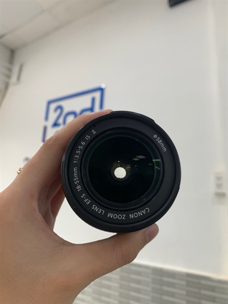 Canon EF-S 18-55mm - F/3.5-5.6 IS STM - Màu đen - Ngoại hình: 97% - Body 1