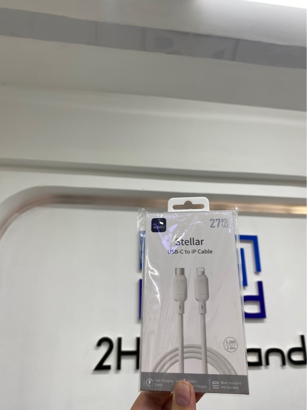 Cáp C to Lightning Wiwu - 1.0m - Màu trắng - NewSeal