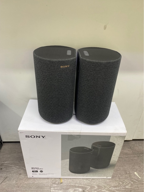 Cặp loa vệ tinh Sony SA-RS5 - Không dây (có pin) - Màu đen - Ngoại hình 97% - Kèm dây nguồn, box