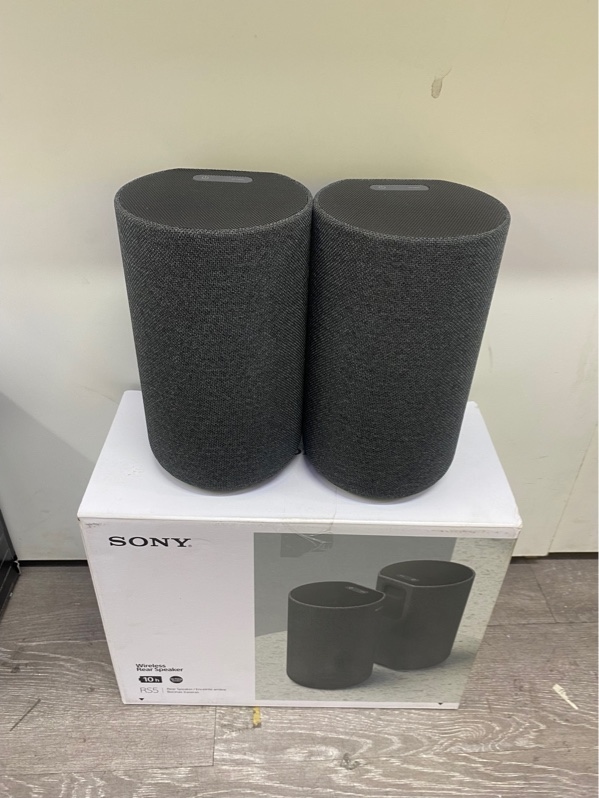 Cặp loa vệ tinh Sony SA-RS5 - Không dây (có pin) - Màu đen - Ngoại hình 97% - Kèm dây nguồn, box