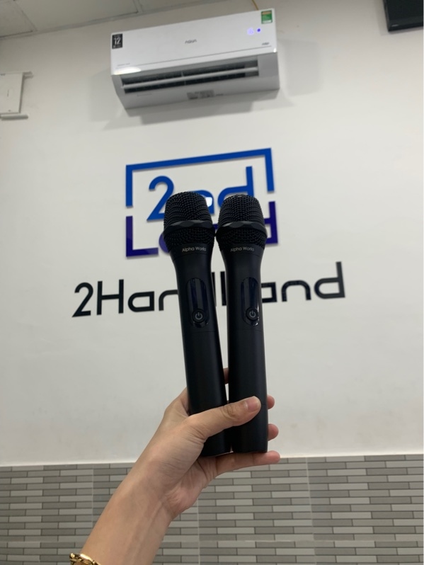 Cặp Mic alpha work D2 - Màu đen - Ngoại hình: 98% - Fullbox