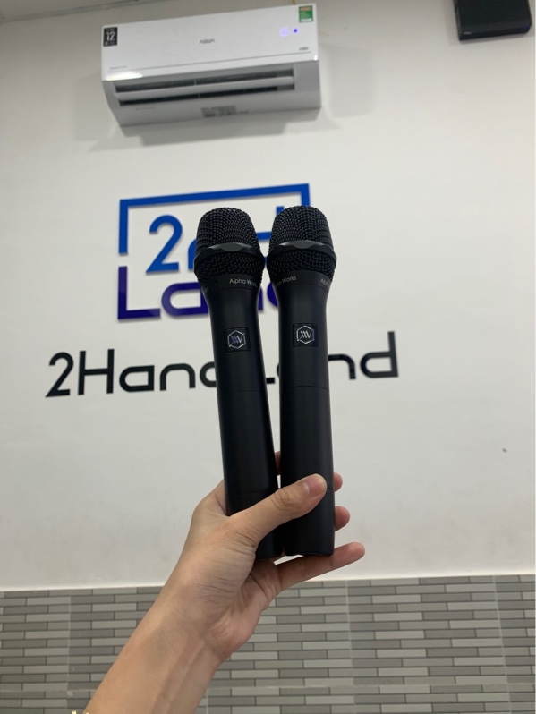 Cặp Mic alpha work D2 - Màu đen - Ngoại hình: 98% - Fullbox