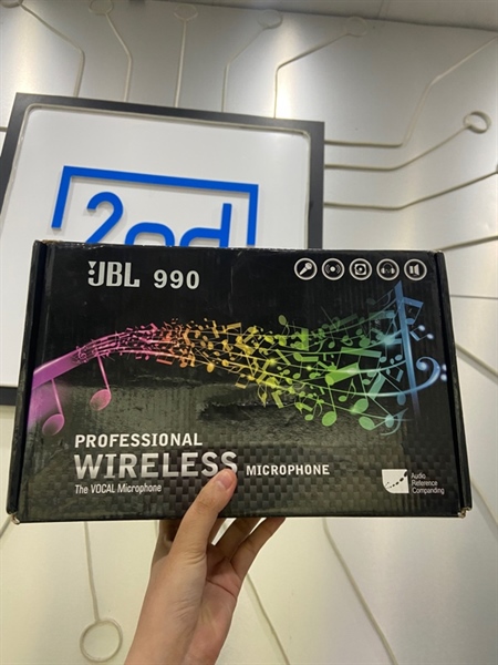 Cặp Micro JBL 990 - Màu đen - Ngoại hình: 98% - Kèm mic loa Bluetooth + FullBox