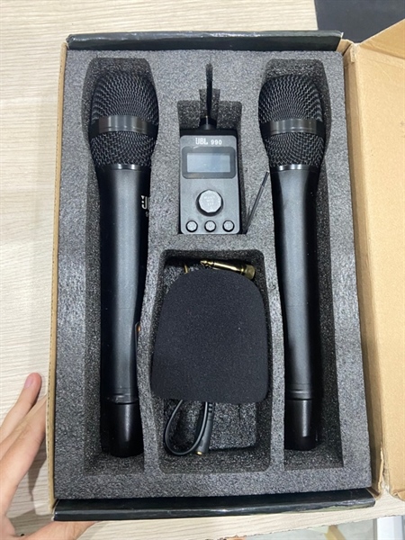 Cặp Micro JBL 990 - Màu đen - Ngoại hình: 98% - Kèm mic loa Bluetooth + FullBox 1