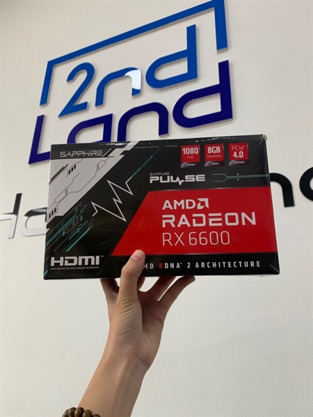 Card AMD Radeon RX6600 - Màu đen - Ngoại hình: 98% - Bụi nhiều - Box
