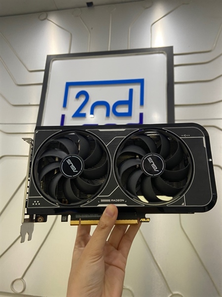 Card đồ họa Asus AMD Radeon RX6600 8GB-V3 - Màu đen - Ngoại hình: 98% - Kèm Box 1