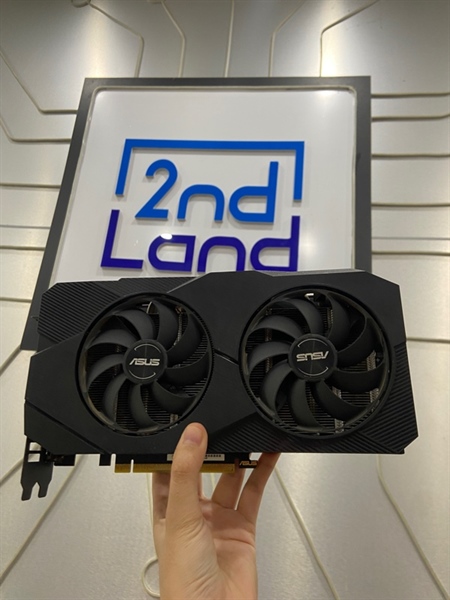 Card đồ họa Asus Nvidia Geforce Dual - RTX 2060 - 6G - FV0 - 2 Fan - Màu đen - Ngoại hình: 97% - Body