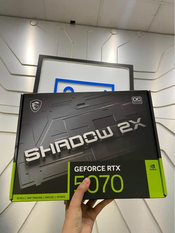 Card Màn Hình MSI GeForce RTX 5070 12G SHADOW 2X OC - Màu đen - Openbox Còn Seal bên trong chưa qua sử dụng - Bảo hành 36 tháng tính từ ngày 26/05/2026