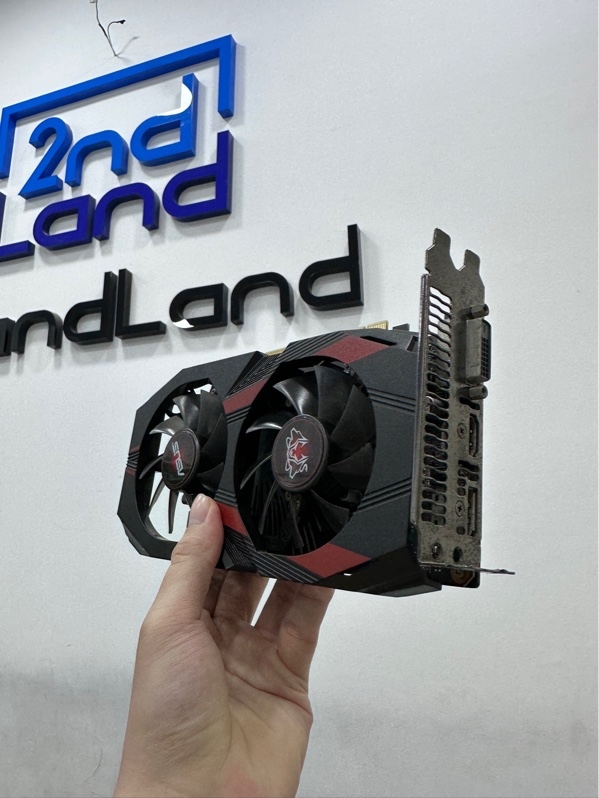 Card màn hình VGA ASUS GTX 1050Ti 4GB - Màu đen - Ngoại hình 97% - Body