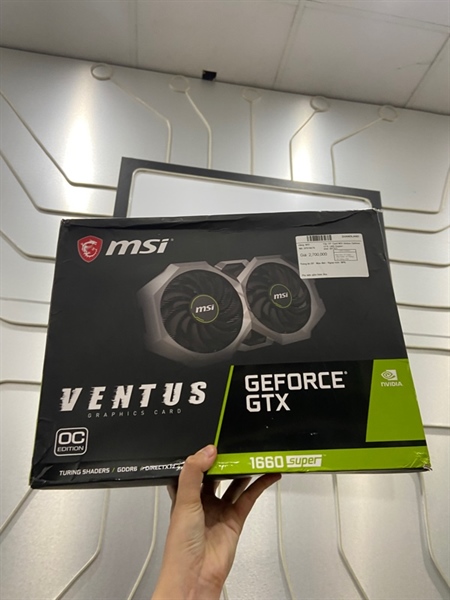 Card MSI Ventus Geforce GTX 1660 Super - Màu đen - Ngoại hình: 98% - FullBox