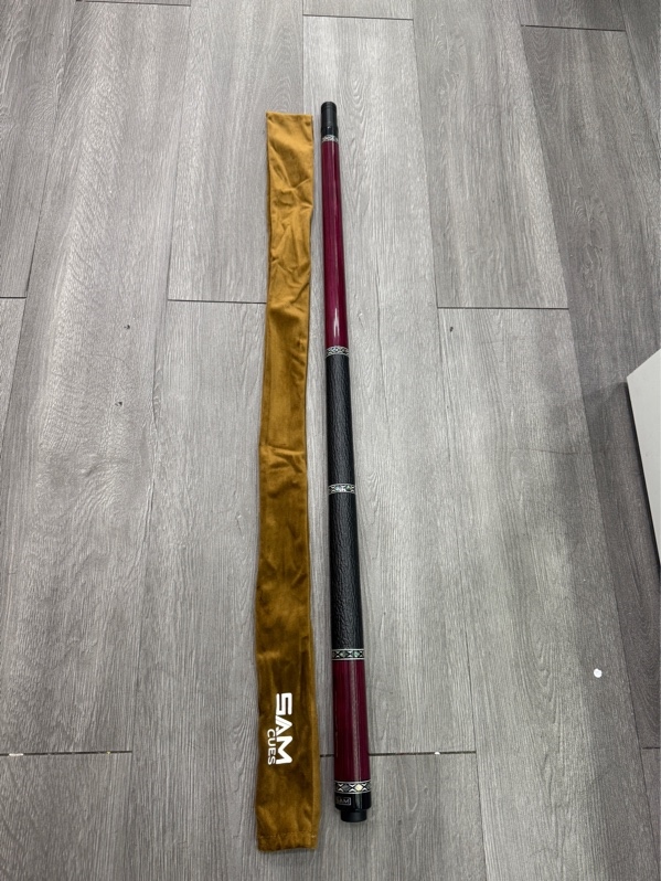 Chuôi bi da Sam Aurora Purple Heart - Màu tím - Ngoại hình 98% - Xước nhẹ - Kèm túi vải