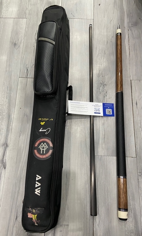 Chuôi cơ AB Magic và Ngọn Carbon Dragon - Màu nâu đen - Ngoại hình: 97% - Kèm túi