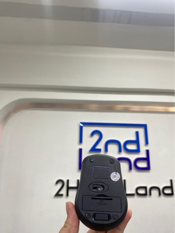 Chuột 2.4GHz Wireless Mouse HP Invent - Màu đen - Ngoại hình 98% - Bị lỗm nút giữa - Kèm reciever