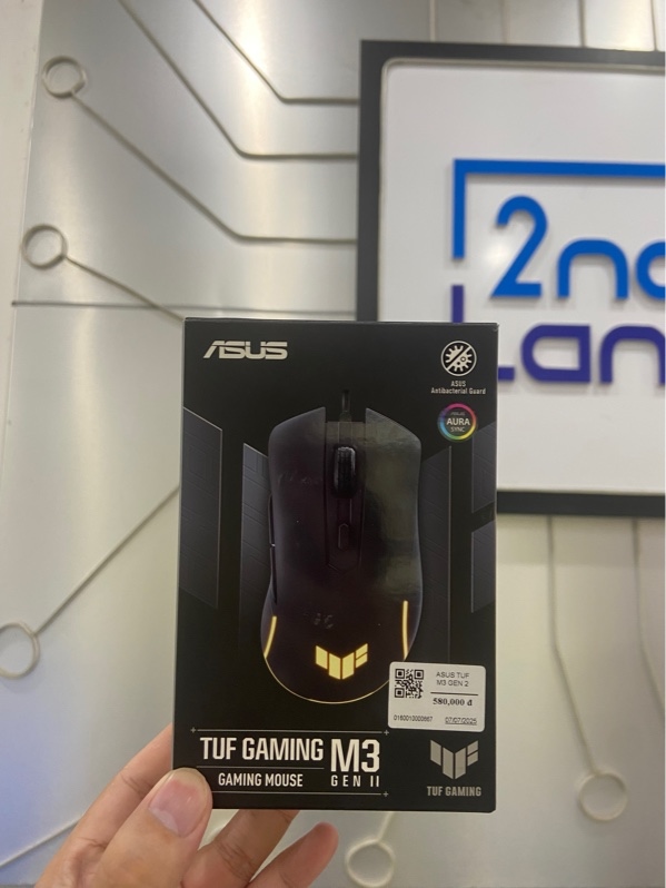 Chuột Asus Tuf Gaming M3 gen II - Màu đen - Ngoại hình: 97% - Bụi, xước - Kèm Box